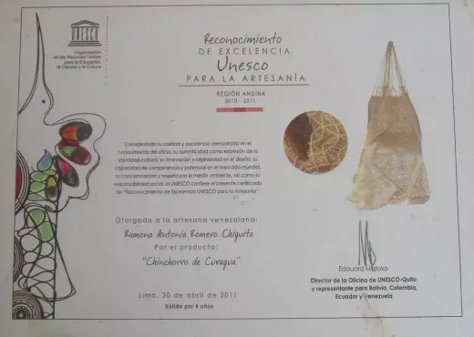 Reconocimiento de Excelencia UNESCO para la Artesanía